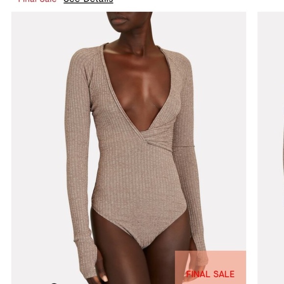 ALIX NYC
Bianca Marled Rib Knit Bodysuit chestnut size L NWT classic elegant - Picture 4 of 14